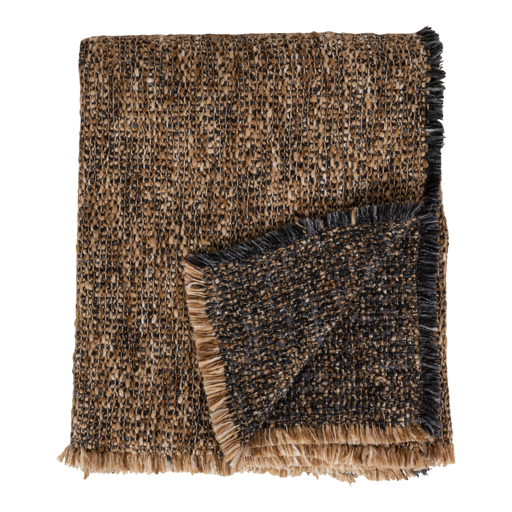 Ely Plaid - Plaid, blue/yellow, 130x170 cm